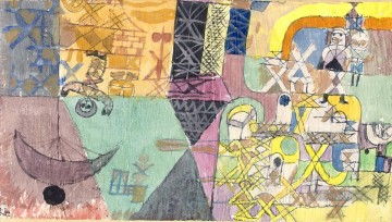 Asiatische Entertainer Paul Klee Ölgemälde